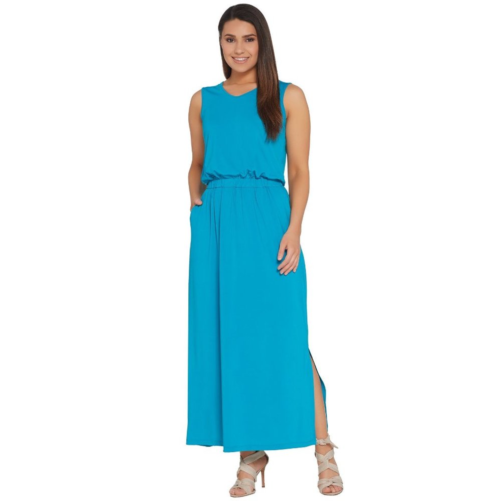 Joan Rivers regular Length Sleeveless V-Neck Jersey